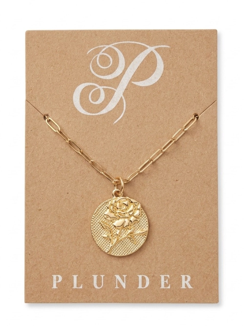 Plunder Rose Medallion Pendant Necklace